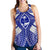 Guam Polynesian Women's Racerback Tank - Guam White Seal with Polynesian Tattoo Ver 02 - Polynesian Pride