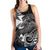 Polynesian Wallis and Futuna Women's Raccerback Tank - White Shark Polynesian Tattoo - Polynesian Pride