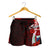 Samoa Polynesian Women's Shorts - Coat Of Arm With Hibiscus - Polynesian Pride