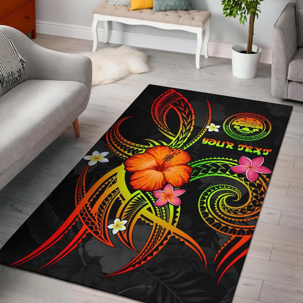 Federated States of Micronesia Polynesian Personalised Area Rug - Legend of FSM (Reggae) Reggae - Polynesian Pride