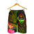 Guam Polynesian Men's Shorts - Hibiscus and Banana Leaves - Polynesian Pride