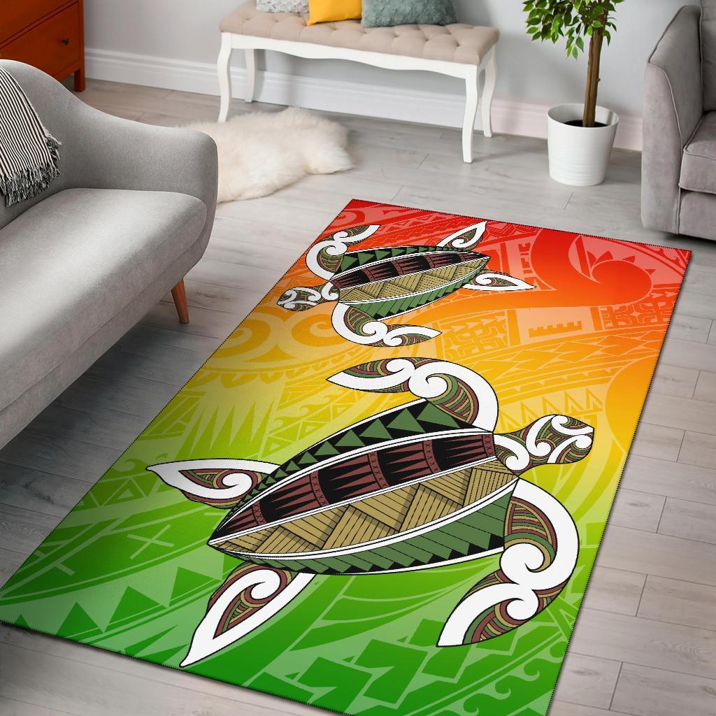Hawaii Turtle Kanaka Maoli Rug Raggae - Polynesian Pride