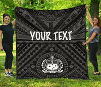 Samoa Personalised Premium Quilt - Samoa Seal In Polynesian Tattoo Style - Polynesian Pride