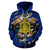 Hawaiian Aloha Turtle Polynesian Blue Zip up Hoodie - Polynesian Pride