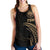 Federated States of Micronesia Women's Racerback Tank - Gold Tribal Wave - Polynesian Pride