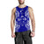 Fiji Polynesian Men Tank Top Map Blue Blue - Polynesian Pride