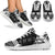 Northern Mariana Islands Sport Sneakers - Polynesian Tattoo Black White - Polynesian Pride