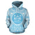 Fiji ll Over Hoodie Fiji Coat of rms Polynesian Flag Color Unisex Blue - Polynesian Pride