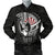 Hawaii Polynesian Warrior Mask Men's Bomber Jacket - AH - Toon Style Black - Polynesian Pride