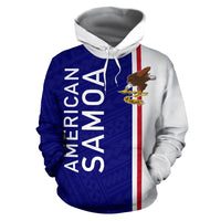 American Samoa All Over Hoodie Polynesian Straight Version - Polynesian Pride