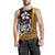 Kosrae Micronesia Men's Tank Top Gold - Turtle With Hook - Polynesian Pride