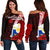 Philippines Polynesian Women's Off Shoulder Sweater - Coat Of Arm With Hibiscus Red - Polynesian Pride