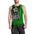 Kosrae Micronesia Men's Tank Top Green - Turtle With Hook - Polynesian Pride