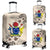 Cook Islands Luggage Covers - The Beige Hibiscus Art - Polynesian Pride