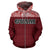 Guam All Over Zip up Hoodie Polynesian Red Version - Polynesian Pride