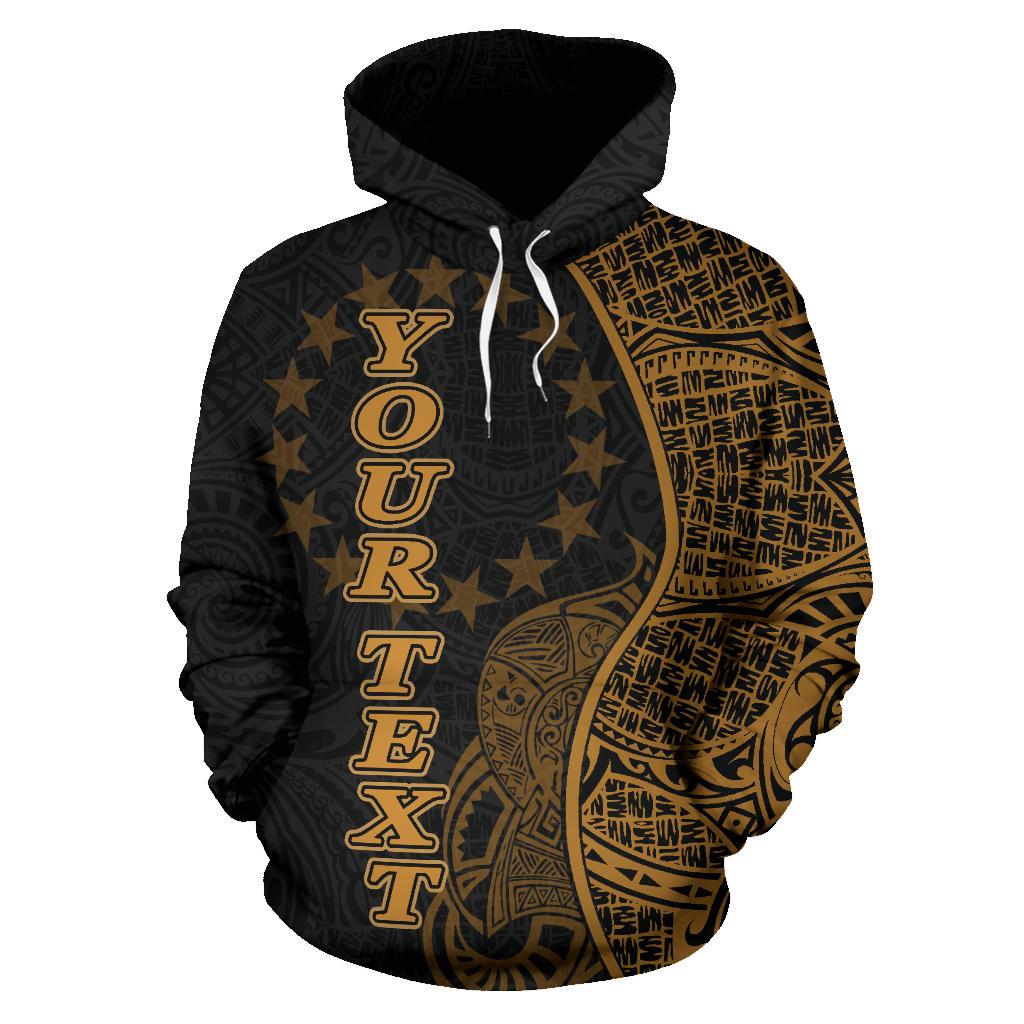 Cook Islands Polynesian Custom Hoodie Coconut Gold - Polynesian Pride