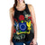 Cook Islands Hibiscus Women'S Racerback Tank Black - Polynesian Pride