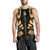 New Caledonia Men Tank Top - Polynesian Tattoo Gold Gold - Polynesian Pride