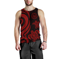 Tahiti Men's Tank Top - Red Tentacle Turtle - Polynesian Pride