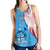 Fiji Custom Personalised Women's Racerback Tank - Fiji Flag - Polynesian Pride