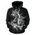 American Samoa Polynesian Custom Zip up Hoodie Eagle Coat of Arms - Polynesian Pride