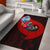 Guam Area Rug - Polynesian Hook And Hibiscus (Red) - Polynesian Pride