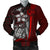 Tonga Micronesia Men's Bomber Jackets Red - Turtle With Hook Red - Polynesian Pride