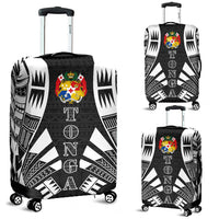 Tonga Luggage Cover - Polynesian Tattoo Black Black - Polynesian Pride