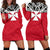 Wallis And Futuna Women's Hoodie Dress - Polynesian Design Red - Polynesian Pride