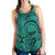 Polynesian Maori Lauhala Turquoise Women's Racerback Tank Top Turquoise - Polynesian Pride