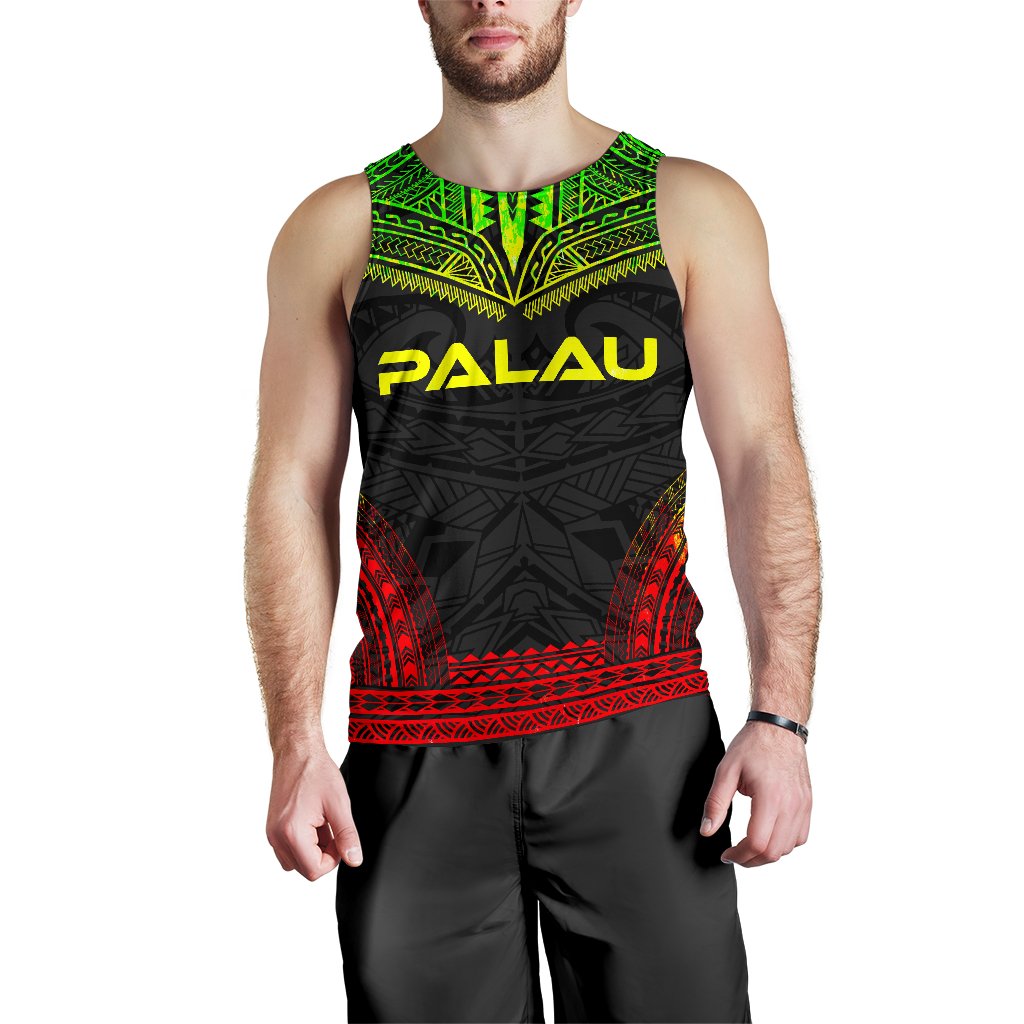Palau Men's Tank Top - Polynesian Chief Reggae Version Reggae - Polynesian Pride