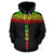 Kosrae All Over Zip up Hoodie Reggae Neck Style - Polynesian Pride