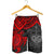 Samoa Polynesian Shorts (Men) - Red Turtle - Polynesian Pride