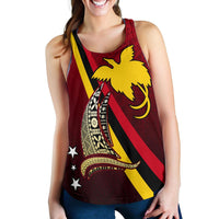 Papua New Guinea Women Racerback Tank - Sailing Style - Polynesian Pride