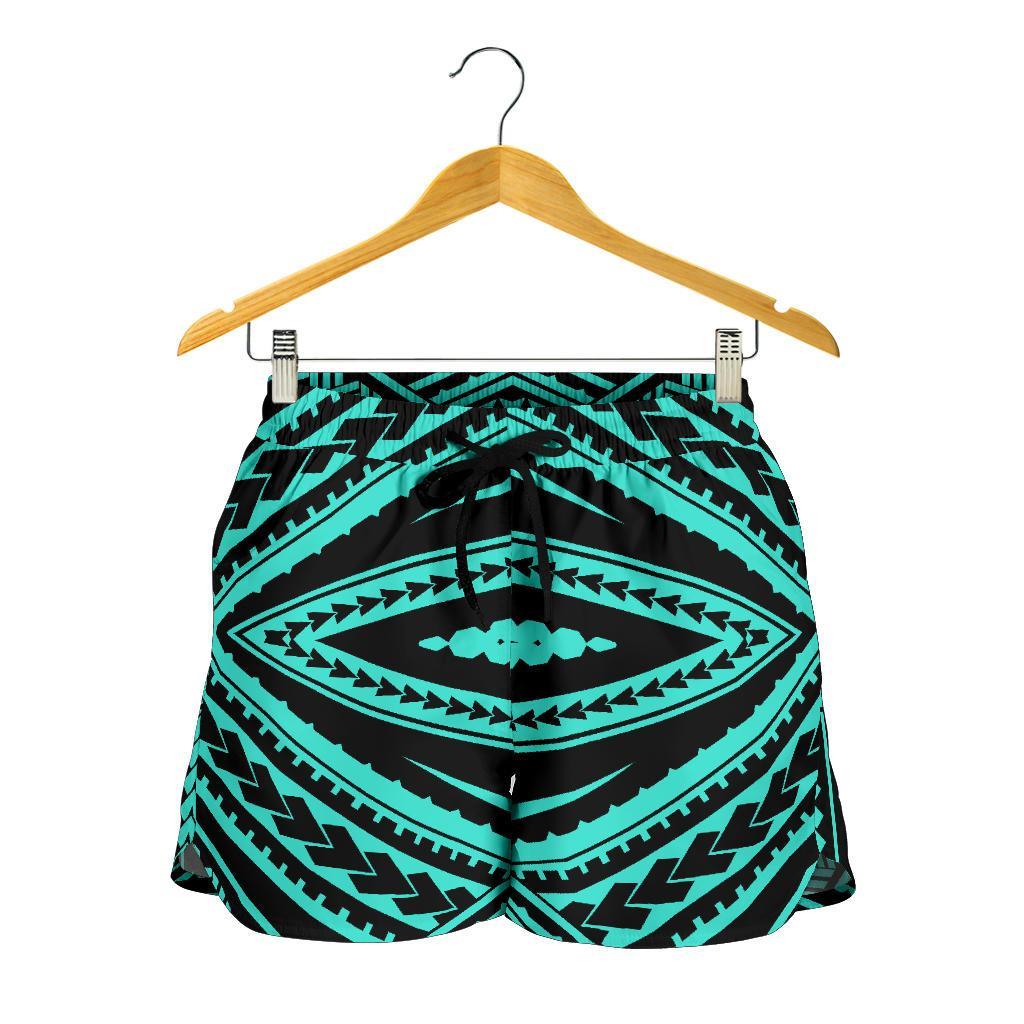 Polynesian Tatau Turquoise Women's Short - Polynesian Pride