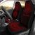 Tahiti Car Seat Cover - Tahiti Flag Polynesian Chief Tattoo Deep Red Version Universal Fit Red - Polynesian Pride