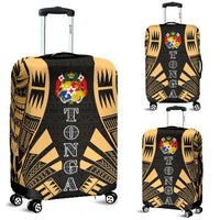 Tonga Luggage Cover - Polynesian Tattoo Gold Gold - Polynesian Pride