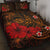 Polynesian Hawaii Quilt Bed Set - Humpback Whale with Hibiscus (Golden) Golden - Polynesian Pride