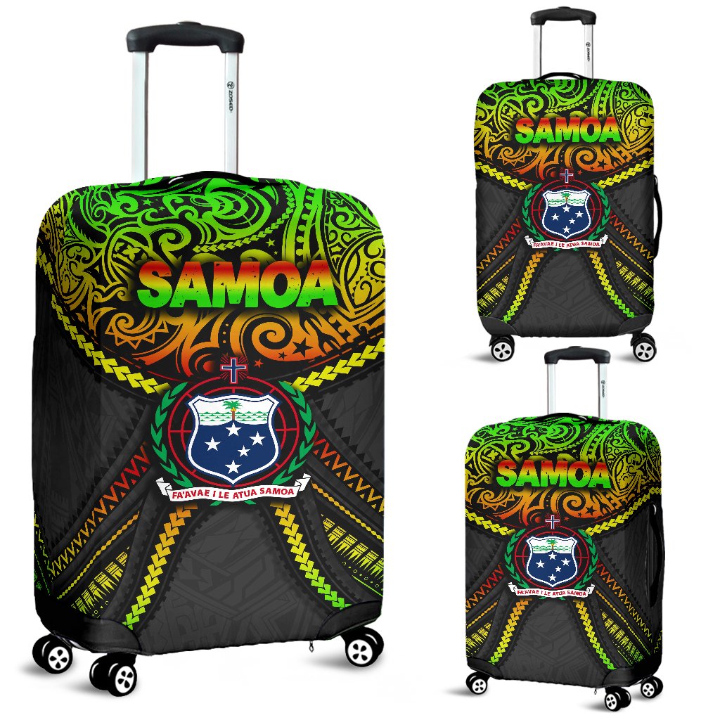 Samoa Luggage Covers Polynesian Tattoo Seashore Reggae - Polynesian Pride