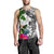 Yap Men's Tank Top White - Turtle Plumeria Banana Leaf - Polynesian Pride