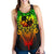 Tonga Polynesian Women's Racerback Tank - Tattoo Pattern With Seal Reggae - Polynesian Pride