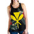 Hawaii Kanaka Hibiscus Women's Racerback Tank A25 Black - Polynesian Pride