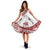 Plumeria Flowers Polynesian Women's Dress - Red White Color - Polynesian Pride