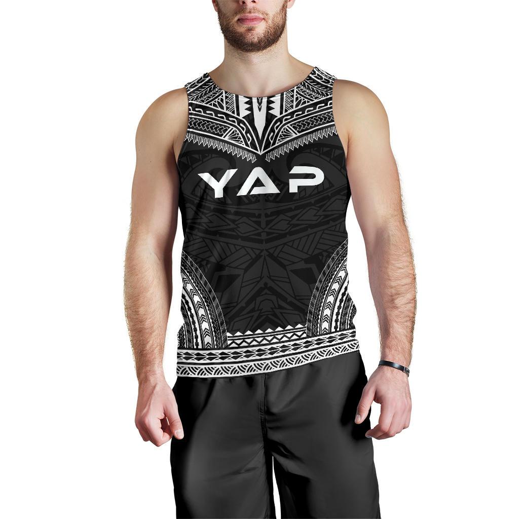 Yap Men's Tank Top - Polynesian Chief Black Version Black - Polynesian Pride