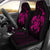 Hawaii Turtle Hibicus Map Car Seat Covers - Pink - Polynesian Pride