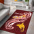 Papua New Guinea Custom Personalised Area Rug - PNG Seal Polynesian Patterns Plumeria - Polynesian Pride