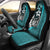 Tonga Polynesian Car Seat Covers Turquoise - Turtle With Hook Universal Fit Turquoise - Polynesian Pride