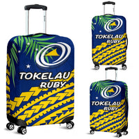 Tokelau Rugby Luggage Covers Coconut Leaves Blue - Polynesian Pride