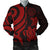 Palau Men's Bomber Jacket - Red Tentacle Turtle Red - Polynesian Pride