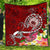 Samoa Premium Quilt - Turtle Plumeria (Red) Red - Polynesian Pride